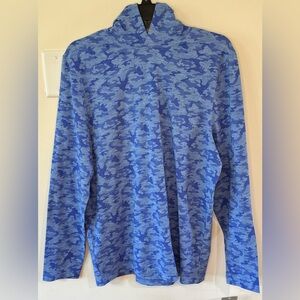 PGA Tour Men’s Blue Camo Base Layer Hoodie NWT Size Small